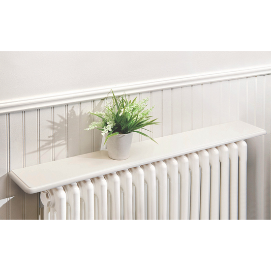 Radiator Shelf 115.5cm – White Satin Finish