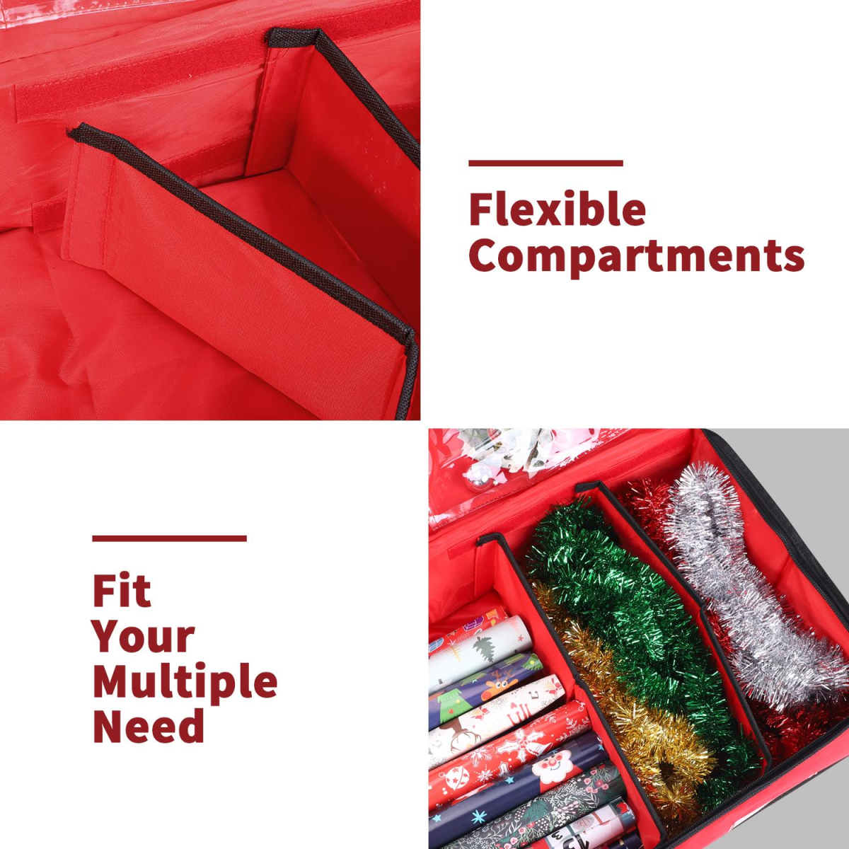 Deluxe Gift Wrap Organiser and Wrapping Paper Storage Bag