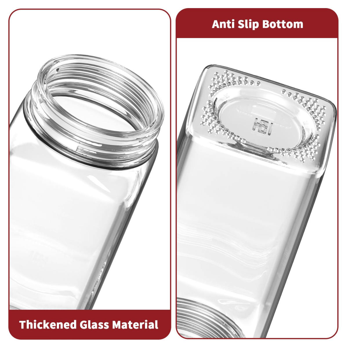 25 Piece Glass Spice Jar Set with Airtight Lids