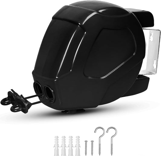 30m Double Retractable Washing Line – Black