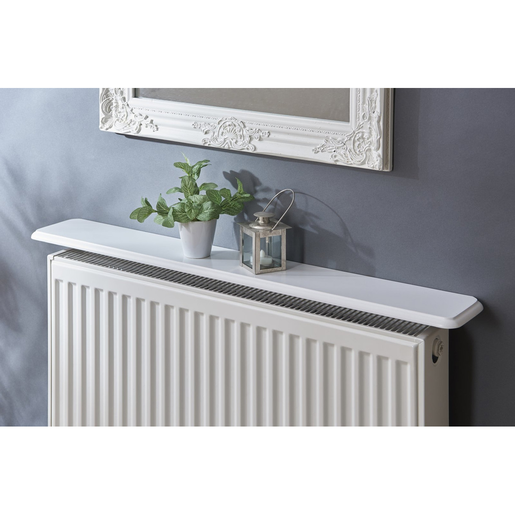 Radiator Shelf 115.5cm – White Satin Finish