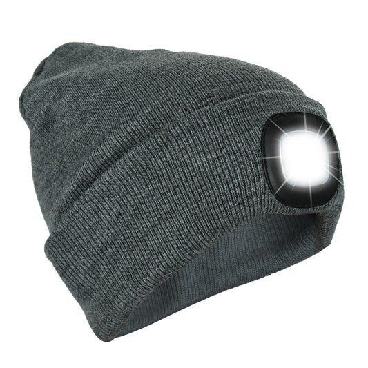 LED Headlamp Beanie Hat – 3 Brightness Levels
