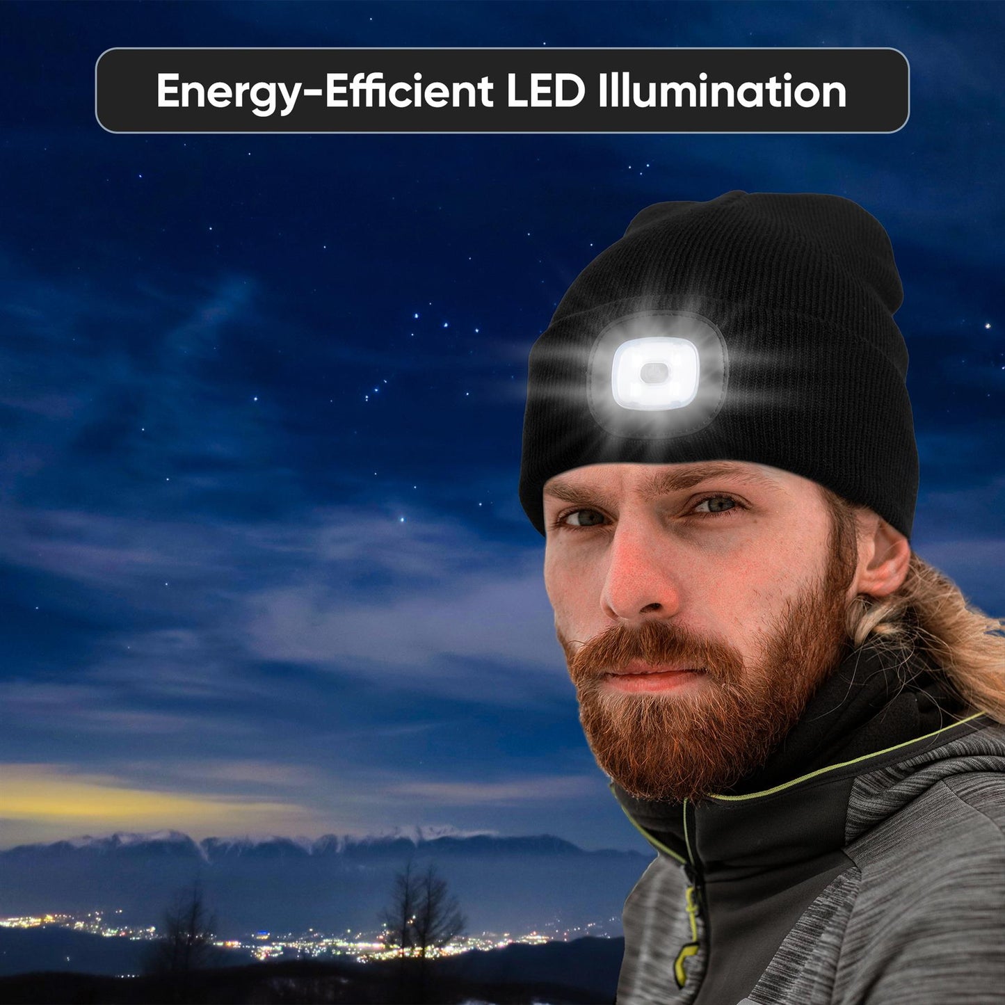 Adjustable LED Headlamp Beanie