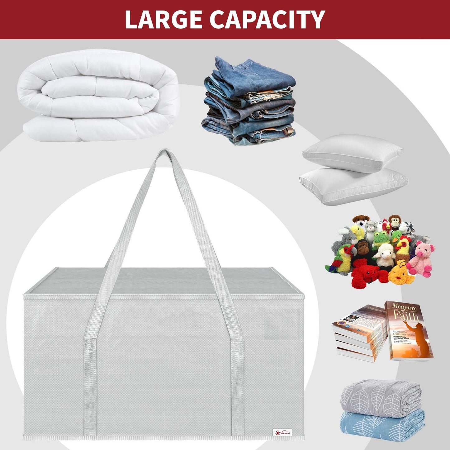 2-Pack Moving Bags – Grey