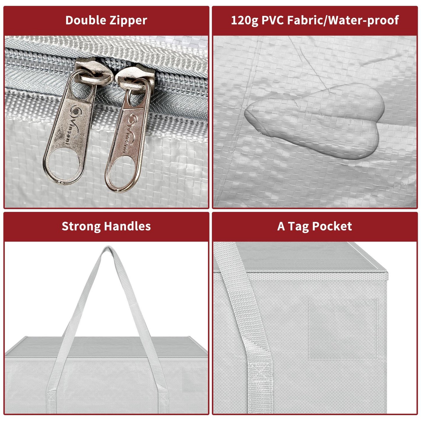 2-Pack Moving Bags – Grey