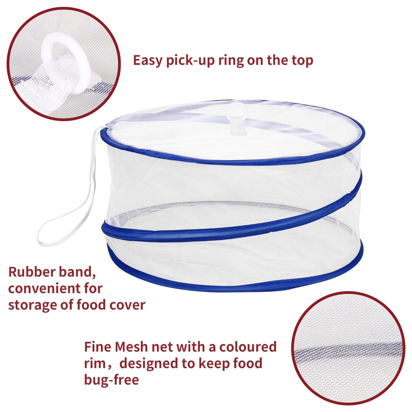 Set of 3 Pop-Up Mesh Food Covers