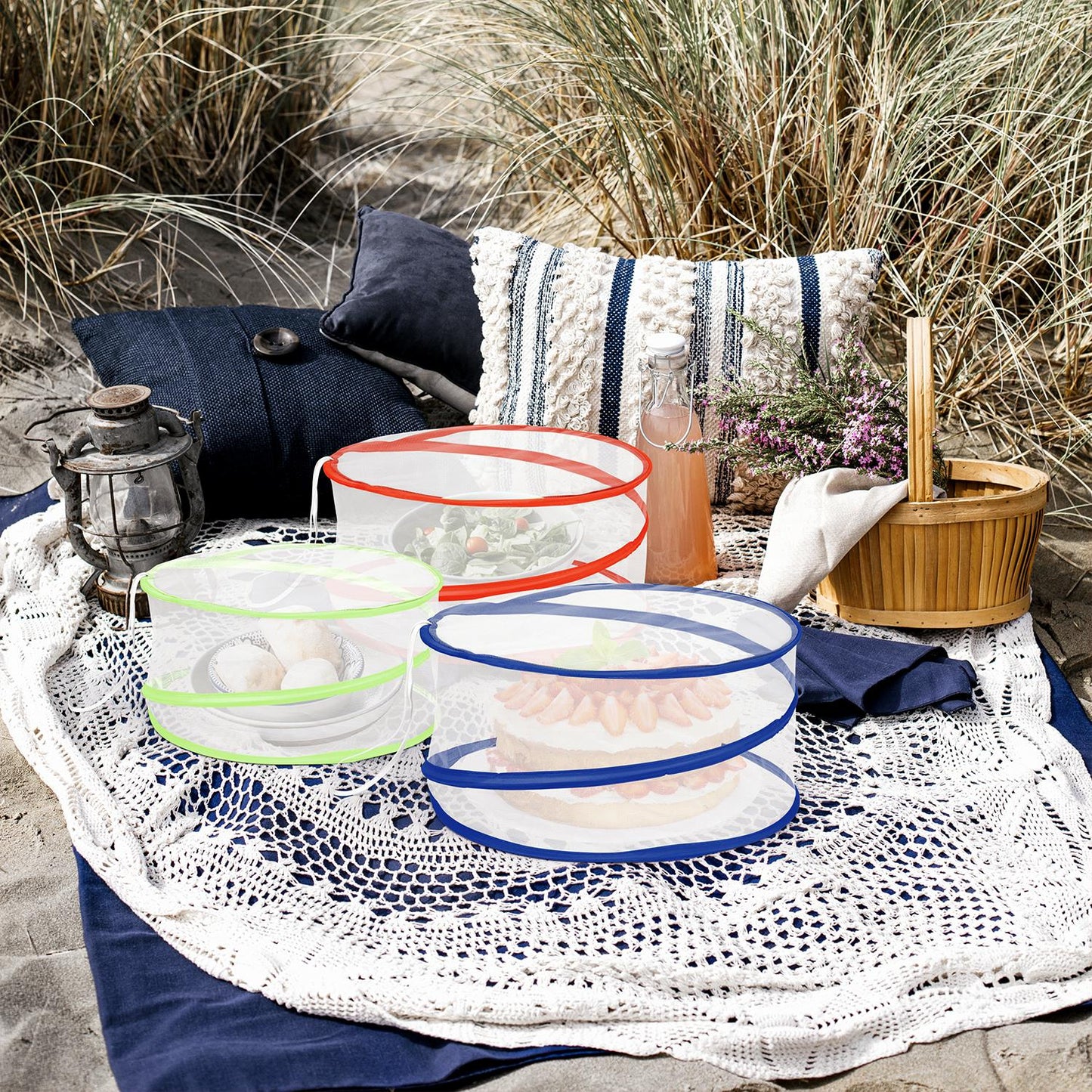 Set of 3 Pop-Up Mesh Food Covers
