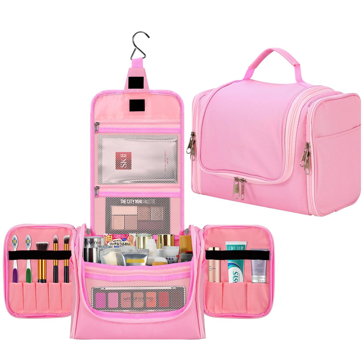Hanging Travel Toiletry Bag and Cosmetic Organiser