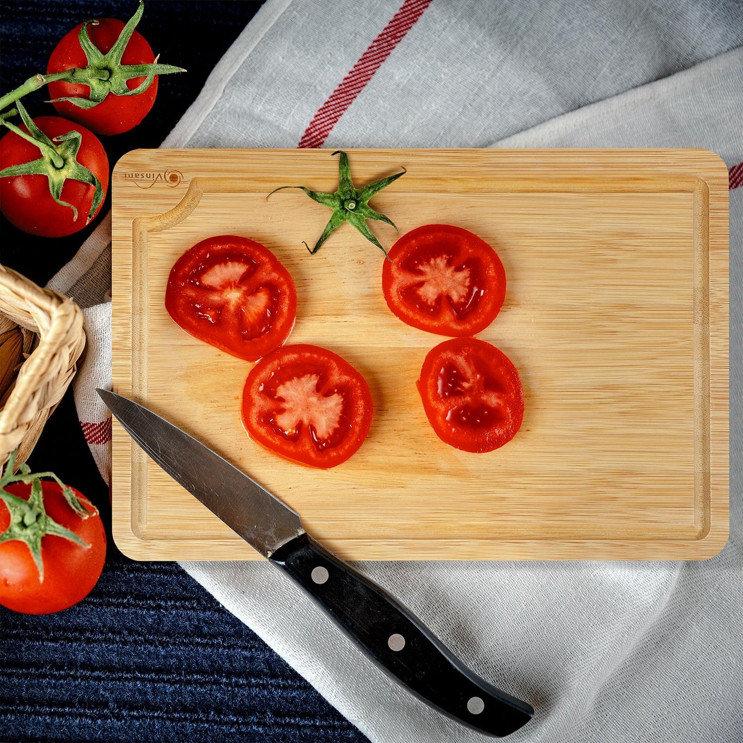 Set of 3 Natural Bamboo Chopping Boards