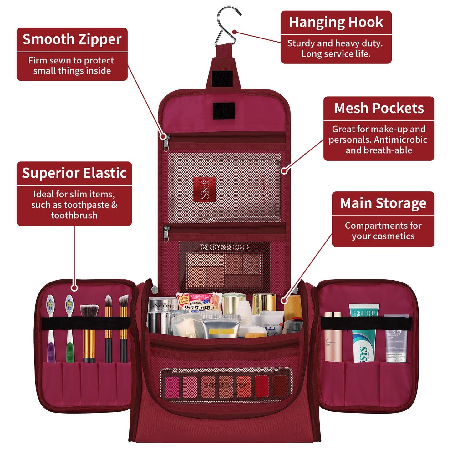 Toiletry Bag – Hot Pink