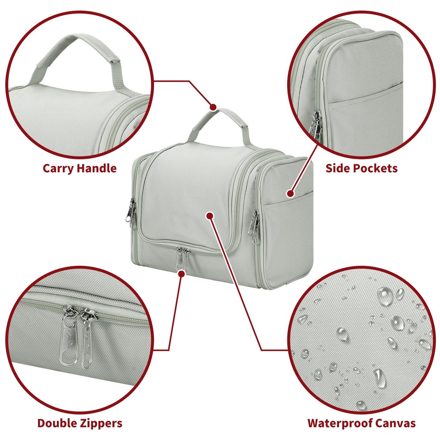 Toiletry Bag – Light Grey