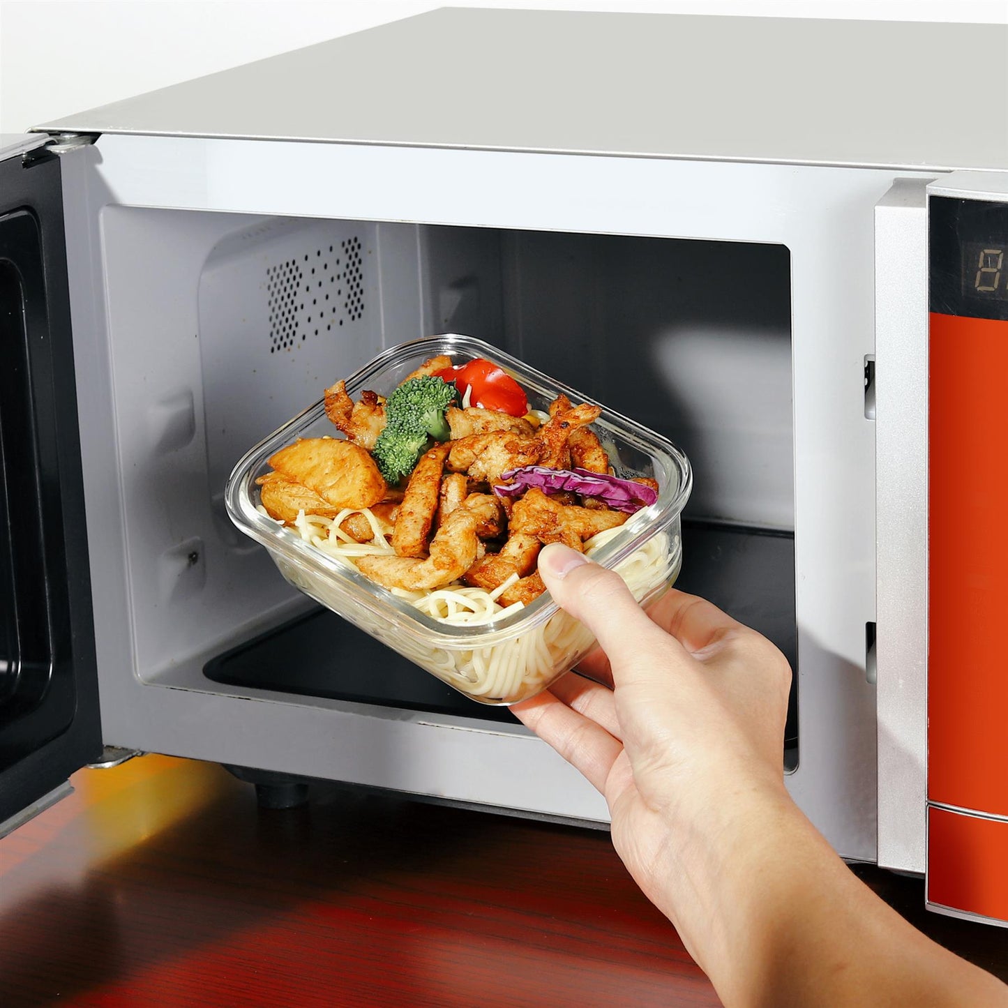 10-Pack Glass Meal Prep Containers with Airtight Lids
