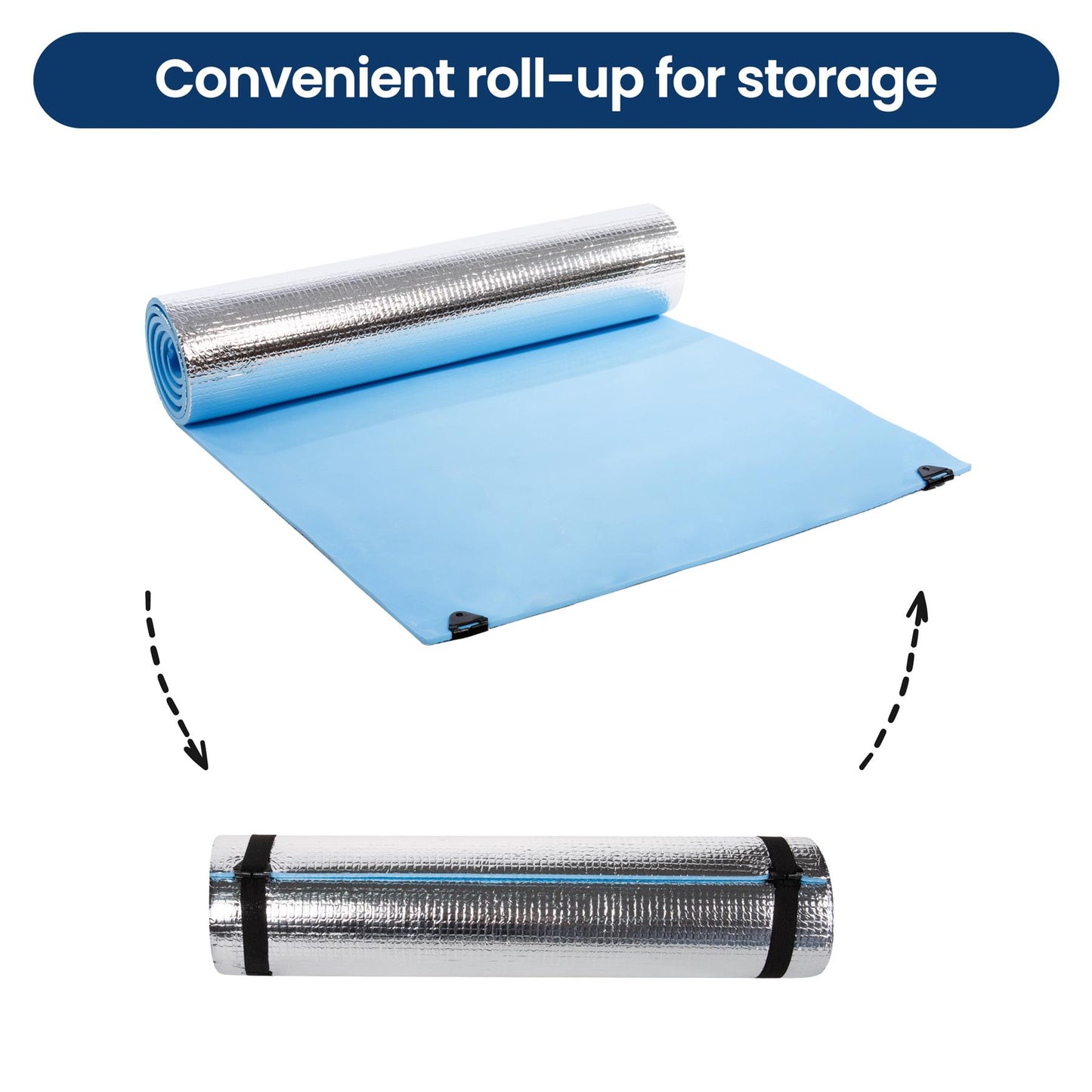 Insulated Aluminum Foil Camping Mat - Blue