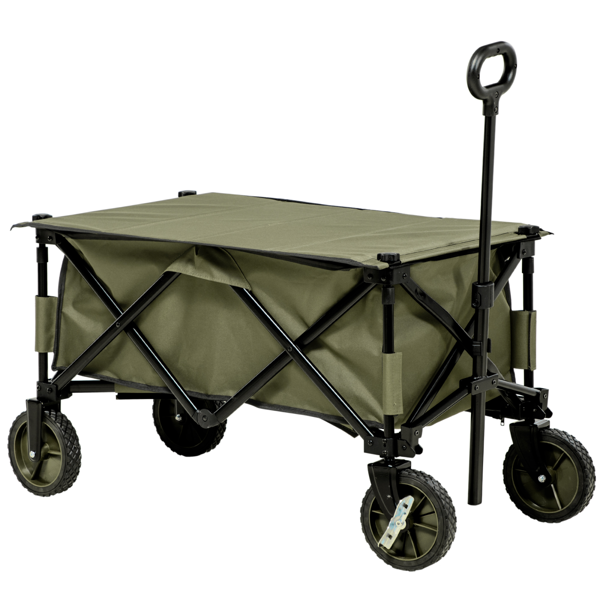 Folding Garden Trolley with 100kg Load Capacity